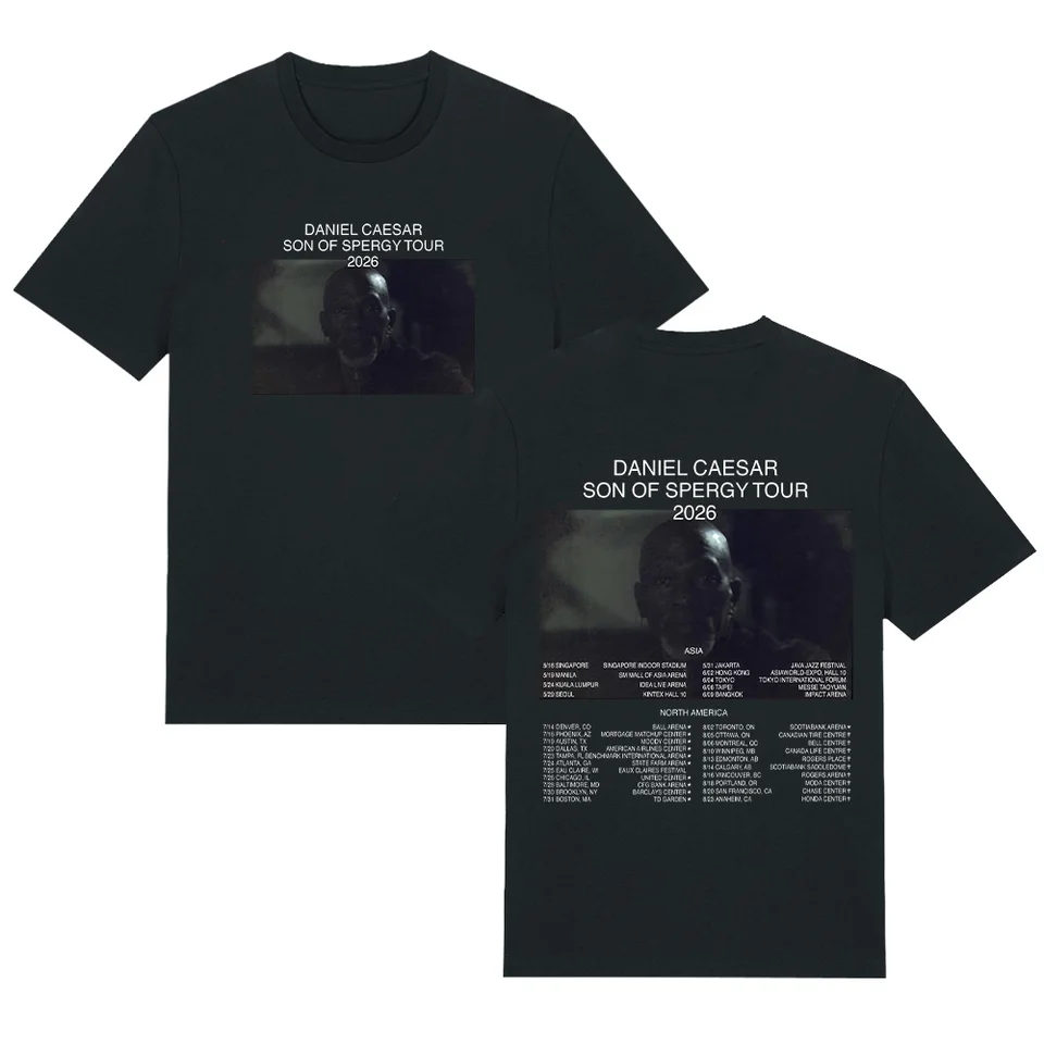 ダニエル・シーザー SON OF SPERGY ツアー 2026 Tシャツヒップホップ