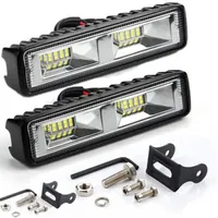 Car Work Light Retrofit Lamp 6inch LED Flat Work Flood Light Beam Bar Car SUV LED OffRoad Driving Fog Lamps 12V 24V