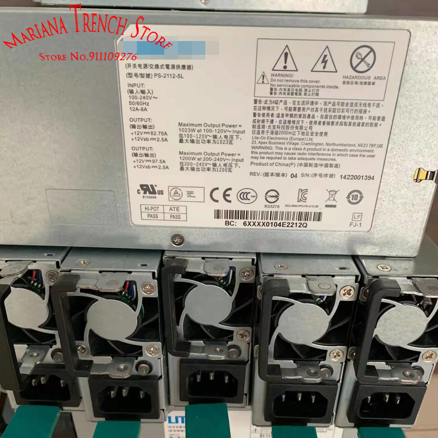 

PS-2112-5L for LITE-ON 1200W Power Supply