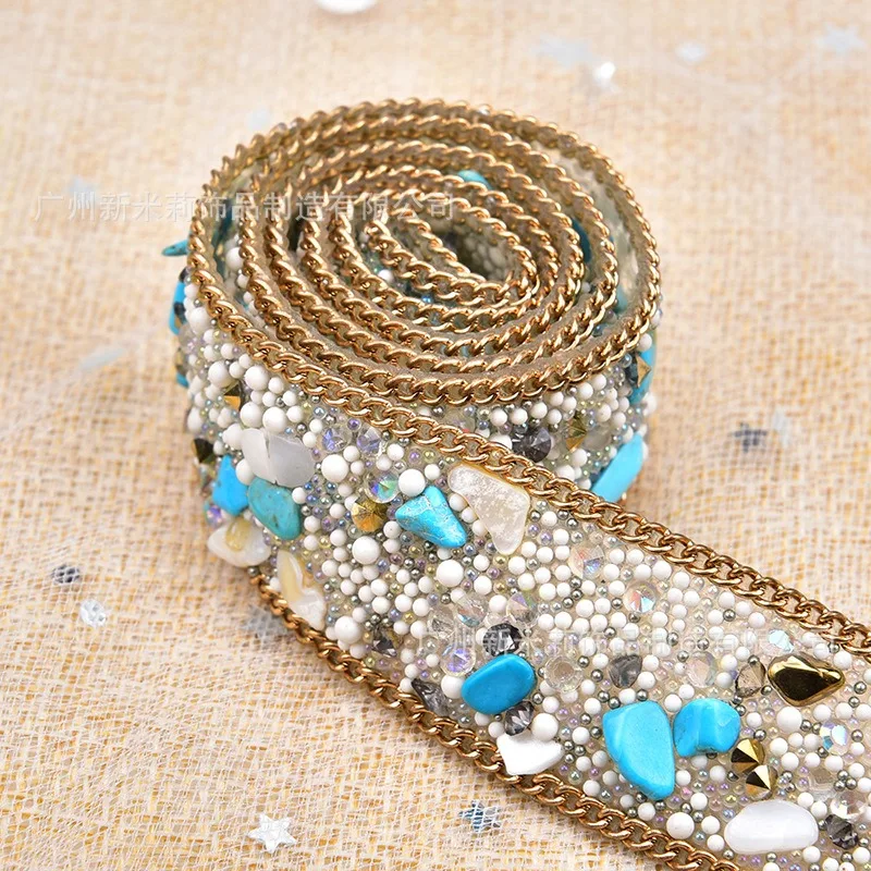 

Colorful Crushed Stone Rhinestone Hot Stamping Barcode 6 Colors Backing Sticker Drilling Mesh Drilling Gemstone Rhinestone Lace