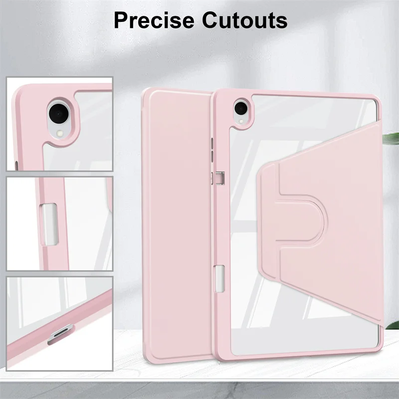 Funda For Samsung Tab S12 Plus Case with Pen Holder 360 Rotating Acrylic Hard Tablet Coque For Galaxy Tab S12 Plus Case 12.6"