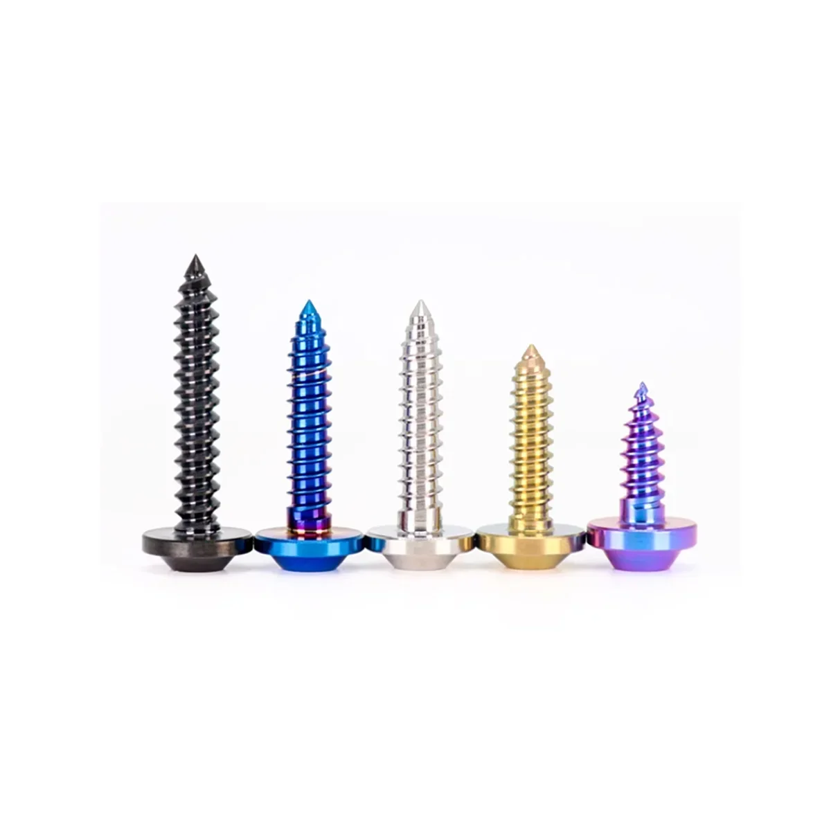 Titanium Alloy Flying Saucer Head Internal Plum Blossom Self Tapping Nail/ Self Tapping Large Head Modification Bolt image 4