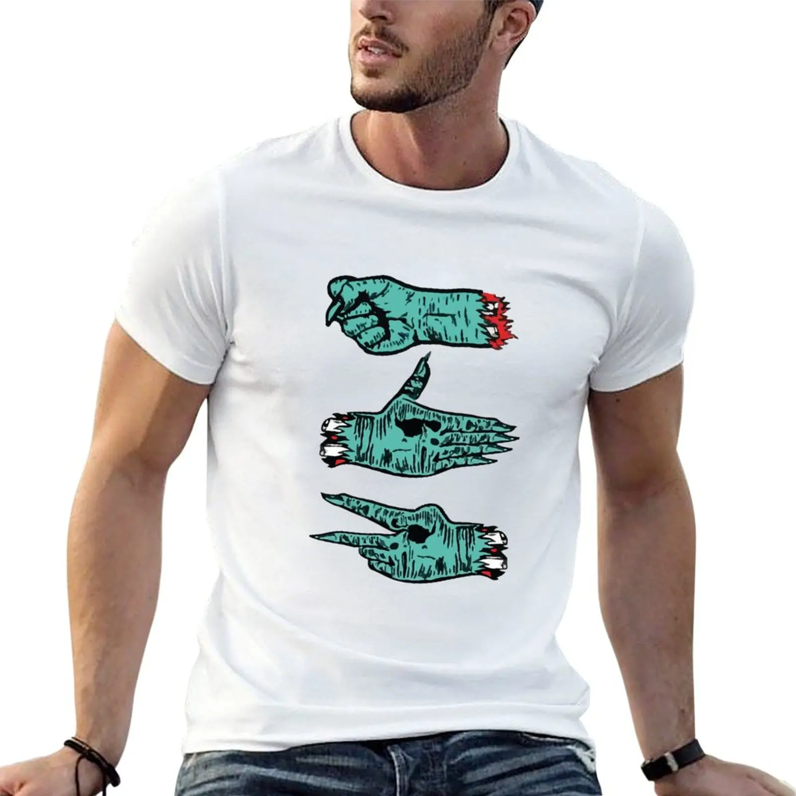 

- shirts Rock, for The cotton T-Shirt man t man Jewels Paper, Scissors Run casual t shirt men