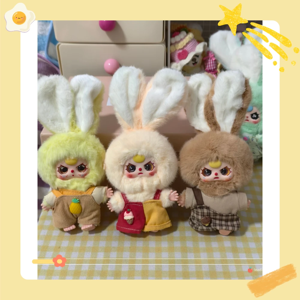 

Baby Three Miniature Bunny V3 Plush Blind Box Limited Edition Mystery Gift with Small Flower Pendant Cute Collectible Toy