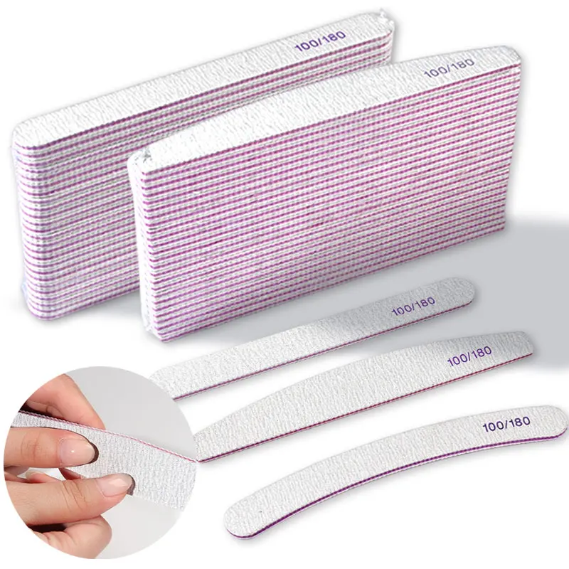 10/5/1Pcs Nail File Sanding Buffer Block Pedicure Manicure UV Gel Nail Polisher Files Professional Nail Accessories and Tools