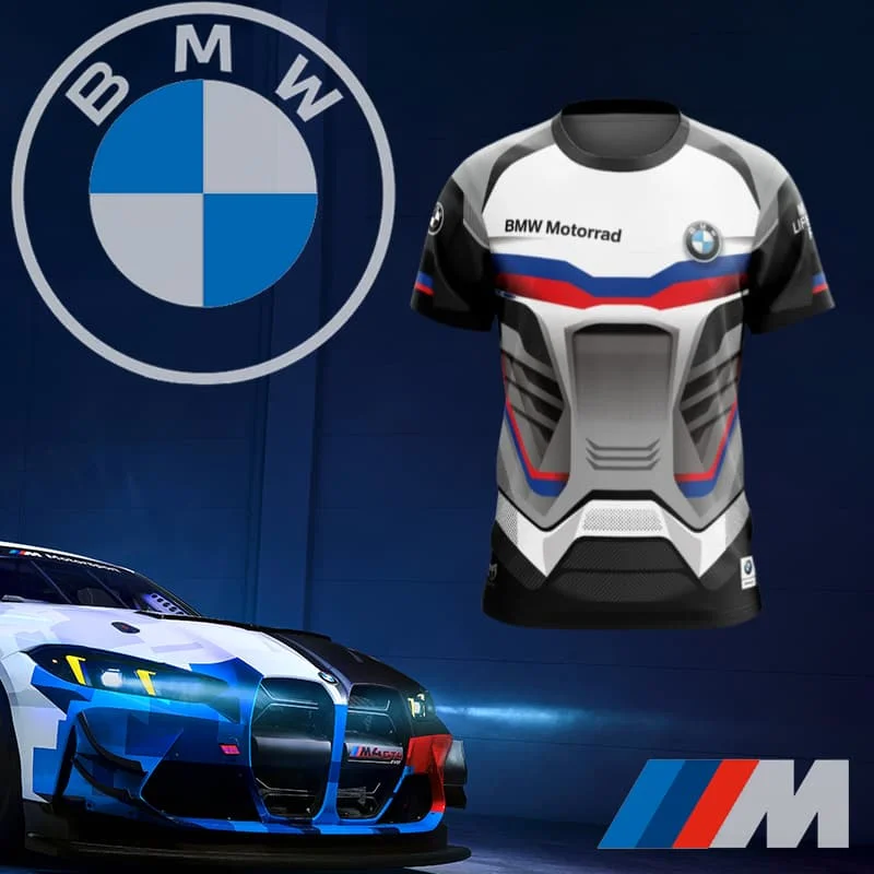 

BMW Asphalt Grey, полностью сублимированная быстросохнущая футболка, высококачественный спортивный костюм для езды на велосипеде на открытом воздухе, дышащая рубашка для внедорожного мотоцикла