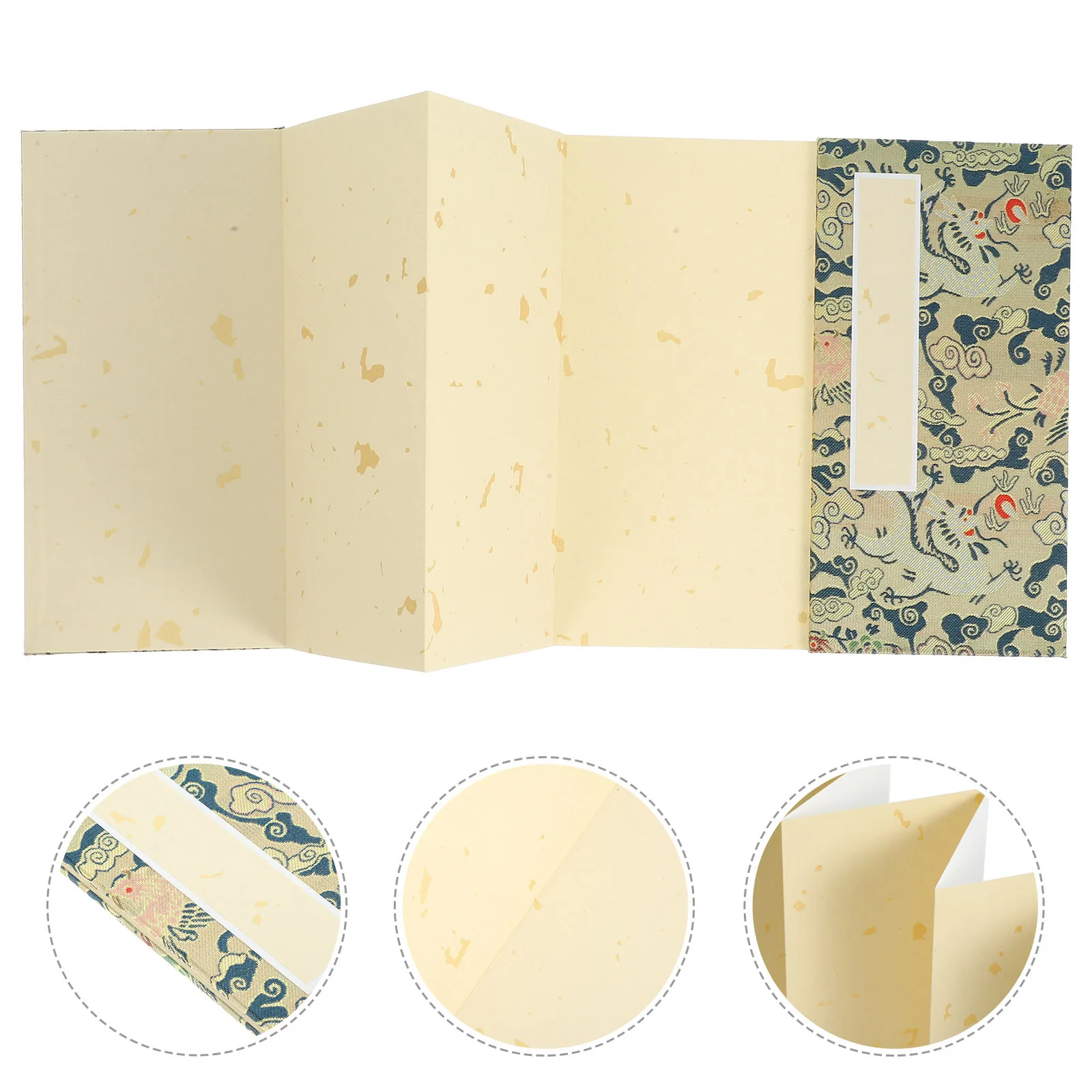 كتاب ورق الخط الصيني نمط عتيق ورق شوان فارغ قابل للطي للرسم وكتابة لوازم الخط