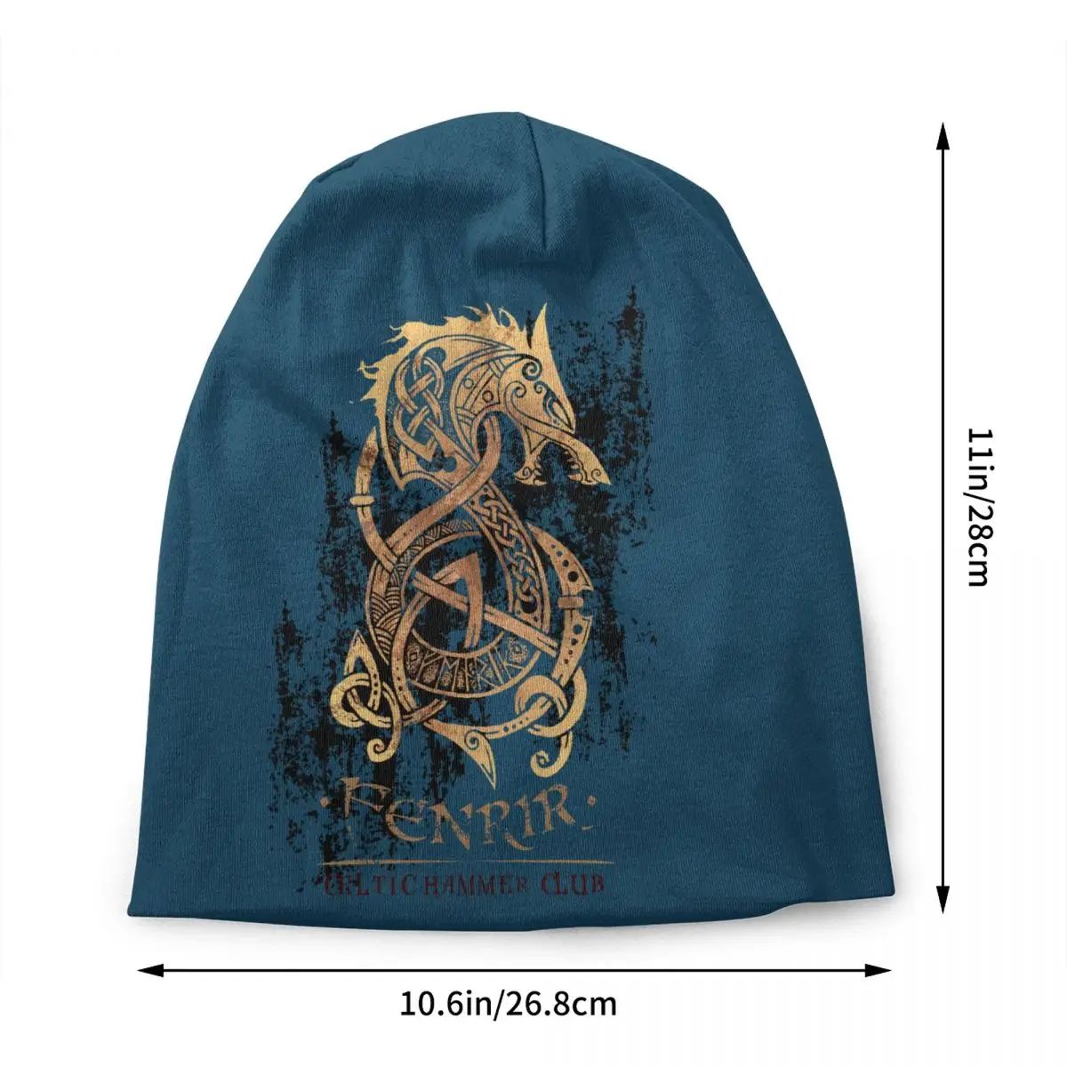 Gorros vikingos Valhalla Fenrir The Nordic Wolf Odin Skullies, gorros de Hip Hop, gorro de punto cálido, gorros Unisex para adultos, Invierno