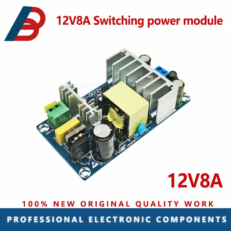 100W12V8A High-power switching power supply l Raw board Industrial power supply AC85-265V to DC12V power module