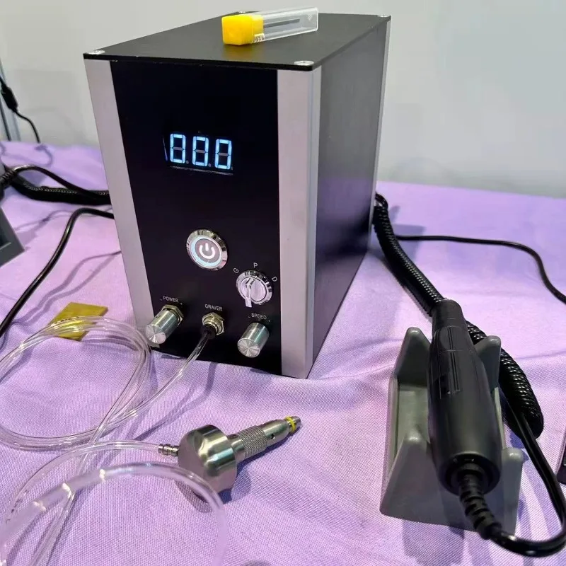 Pneumatic Engraving Carving Machine with Polisher  No Compressor Bead Edge Grinder Sander