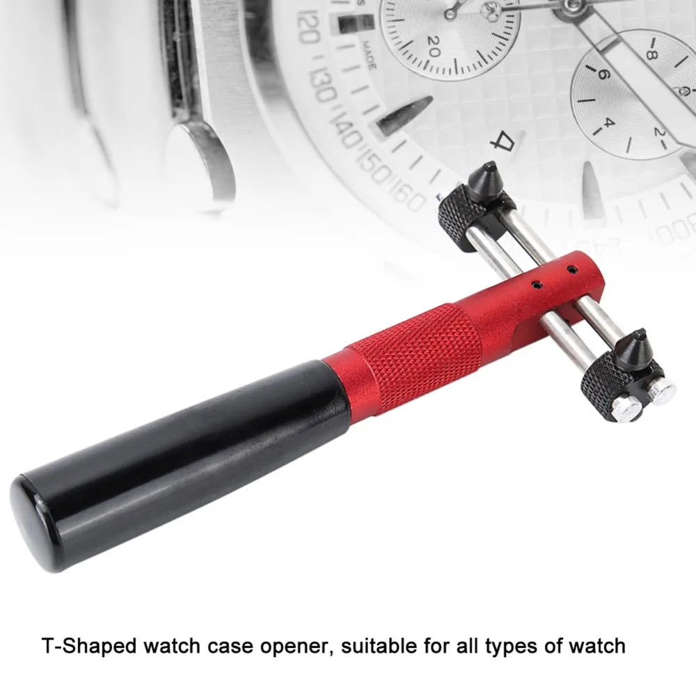 Efficient Extra Large Watch Opener Two-pin Sturdy Watch Repair Tool T-shaped Durable Watch Tool Shop Use