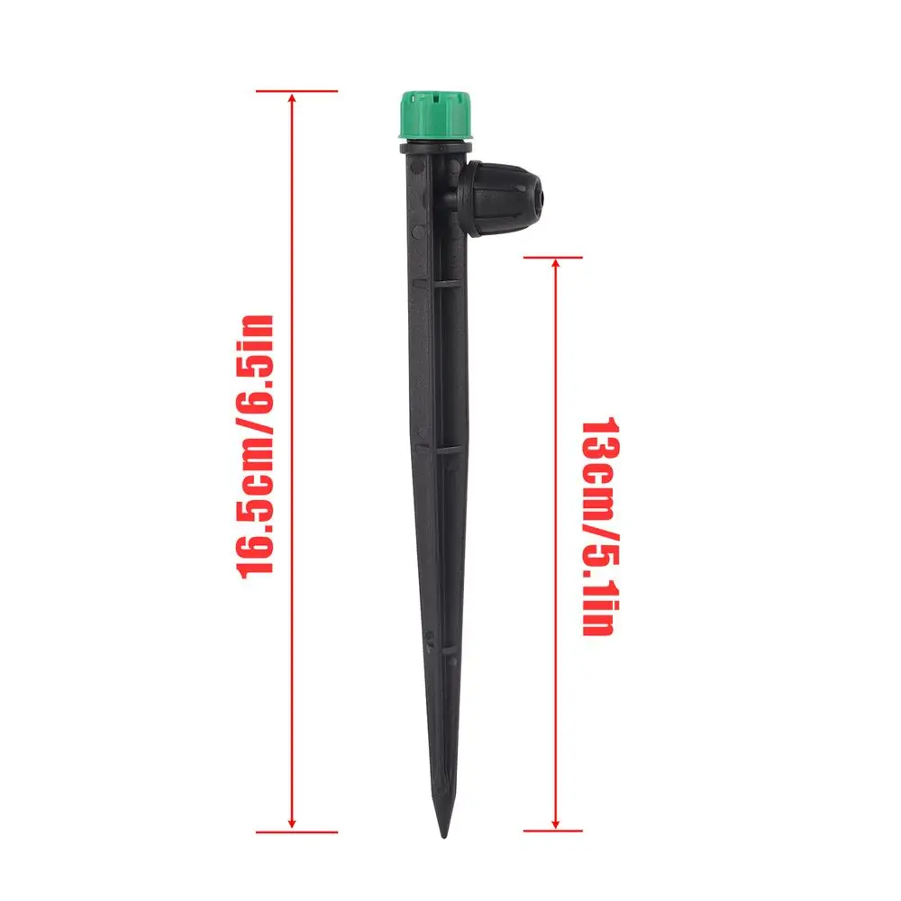 20Pcs 360 Degree Adjustable Spiked Sprinkler for Micro Dripper Garden Watering Irrigation System with Lock for 1/4 Inch Hose