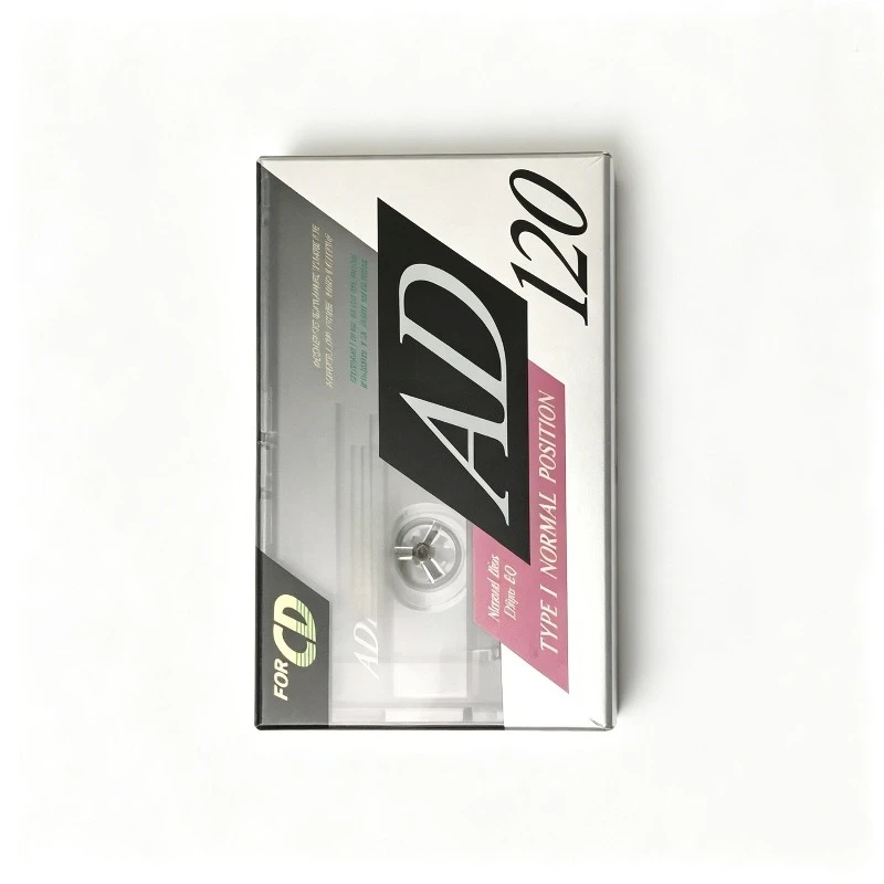 100% Original New For TDK AD 120min 1990 Mid-Grade Type I Blank Cassette Tape For High-End Duplication & Three-Head Recorder Use