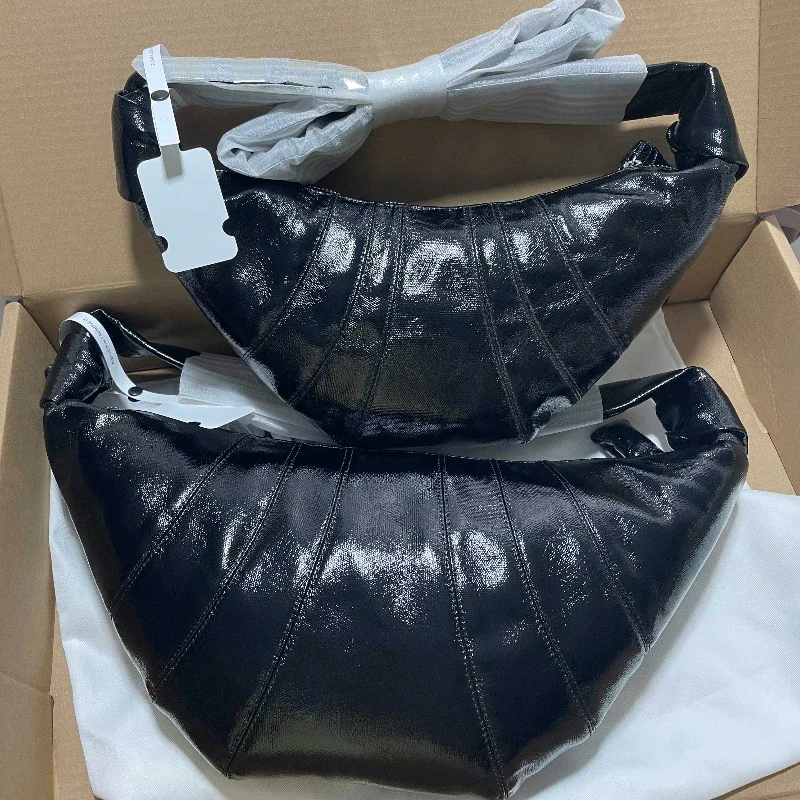 

Classic Croissant Linen Coated 2025 New Leather Lightweight Luxury Wallet Cross-body Chest Belt BagVintage Multi-function Bag