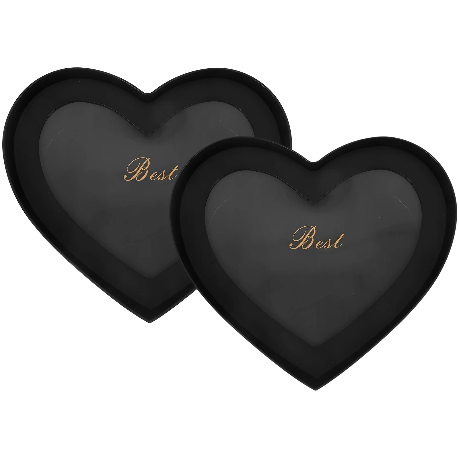 

2Pcs Heart Packing Box Transparent Window Premium Material Decorative Flower Gift Box Stable Flat Base Suitable for Men Women