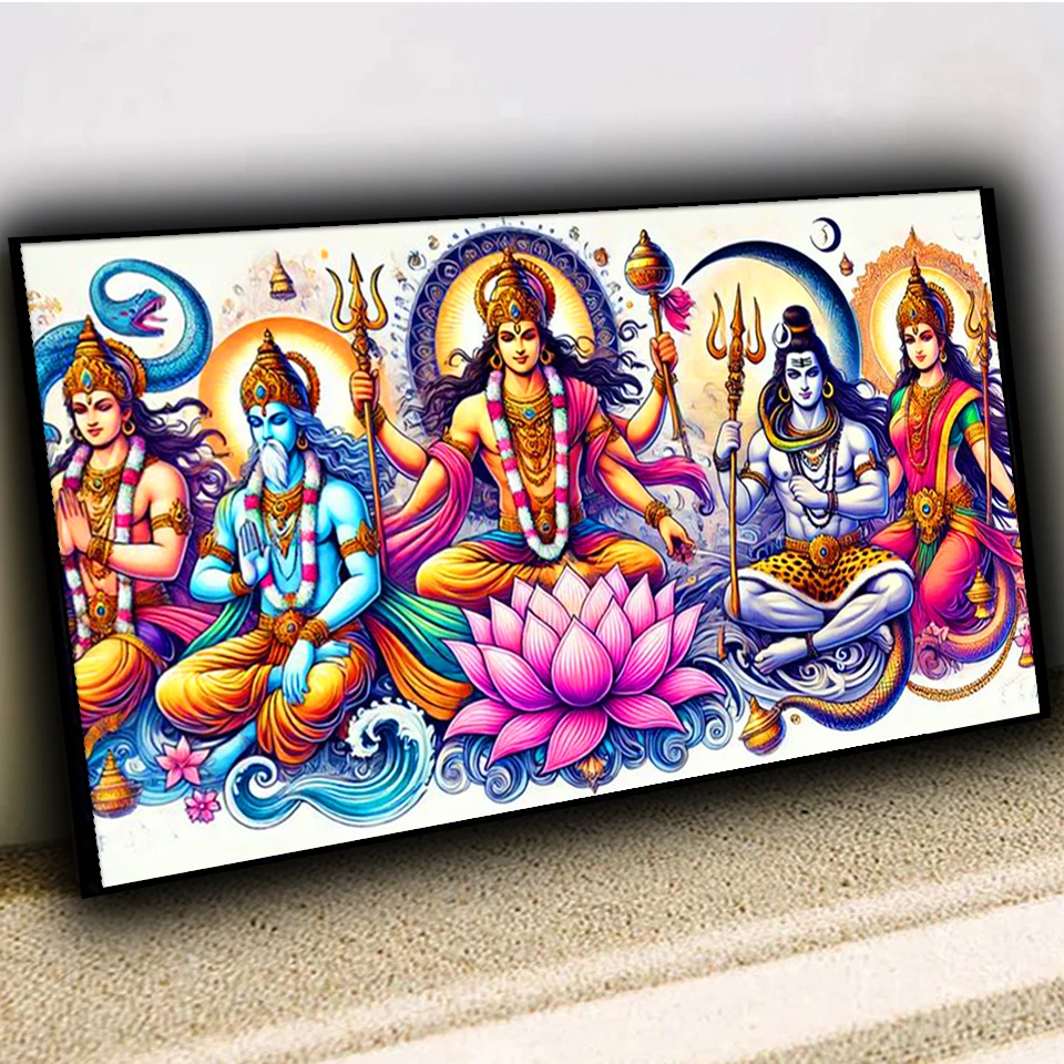 Vedic Lore and Legends Diamond Painting New 2024 Full Diamond Mosaic Religious portrait Diy Cross Stitch kits Home Decor Gift