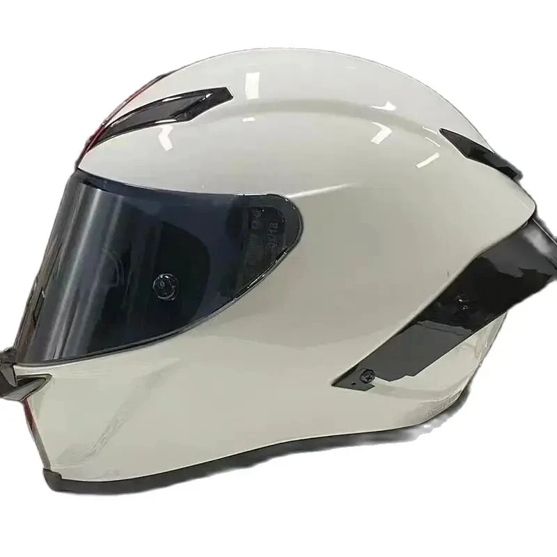 

Black and White Grid Helmet Full Face Racing Motorcycle Helmet Big Spoiler Helmet Casco De Motocicleta Capacete Casque