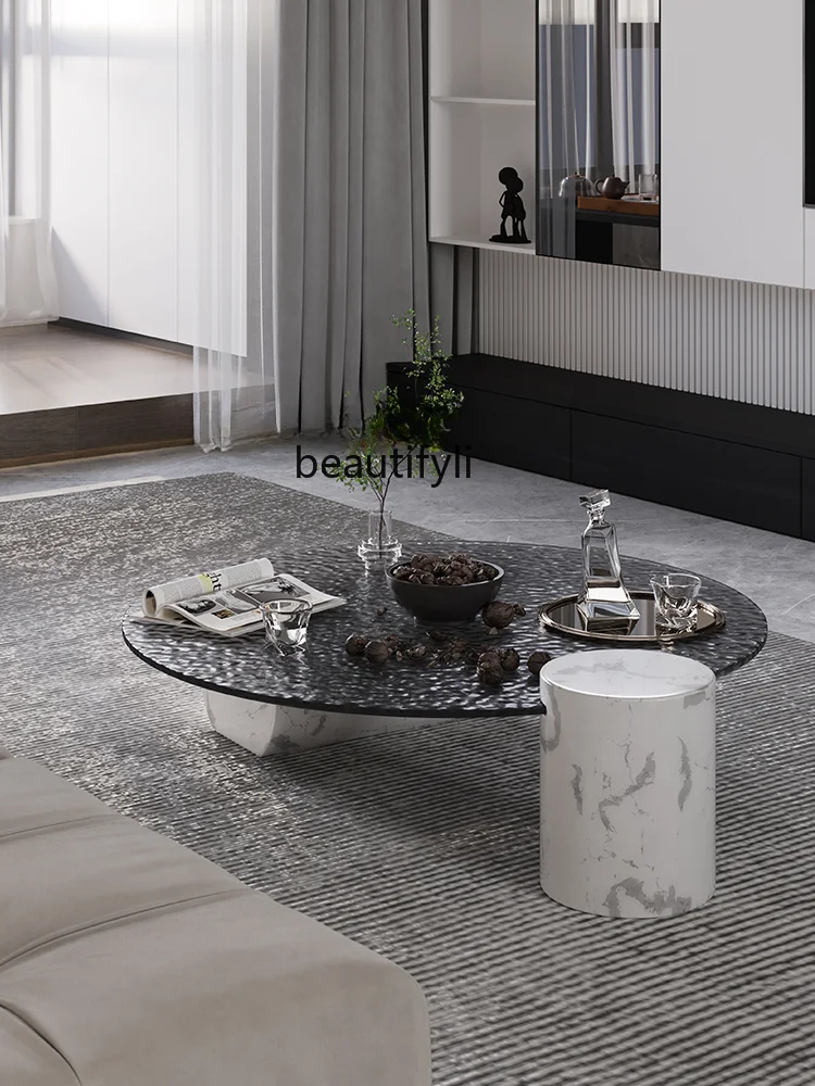 Oval Coffee Table Nordic Multi-Functional Living Room Tea Table Simple Modern Tea Table Small Apartment