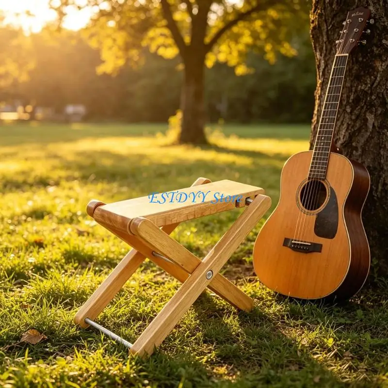 G6DE Guitar Foot Stool With 3 Position Settings Guitar Heightening Footstool
