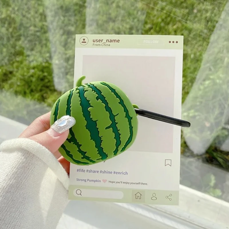 

for Samsung Galaxy Buds Pro,Live,Buds2,FE Cover Creative Watermelon Case Silicone Soft Earphone Accessories Box Funda Housing