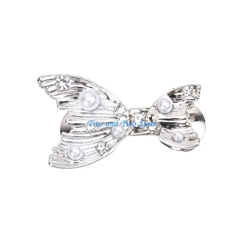 مشبك حزام خلفي من اللؤلؤ اللامع HX6F للجينز مشد خصر قابل للتعديل قابل للفصل