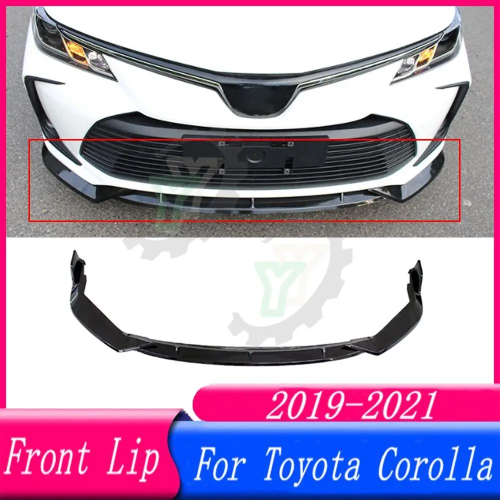 

Car Accessories Front Bumper Lip Spoiler Splitter Diffuser Detachable Body Kit Cover Guard For Toyota Corolla 2019 2020 2021