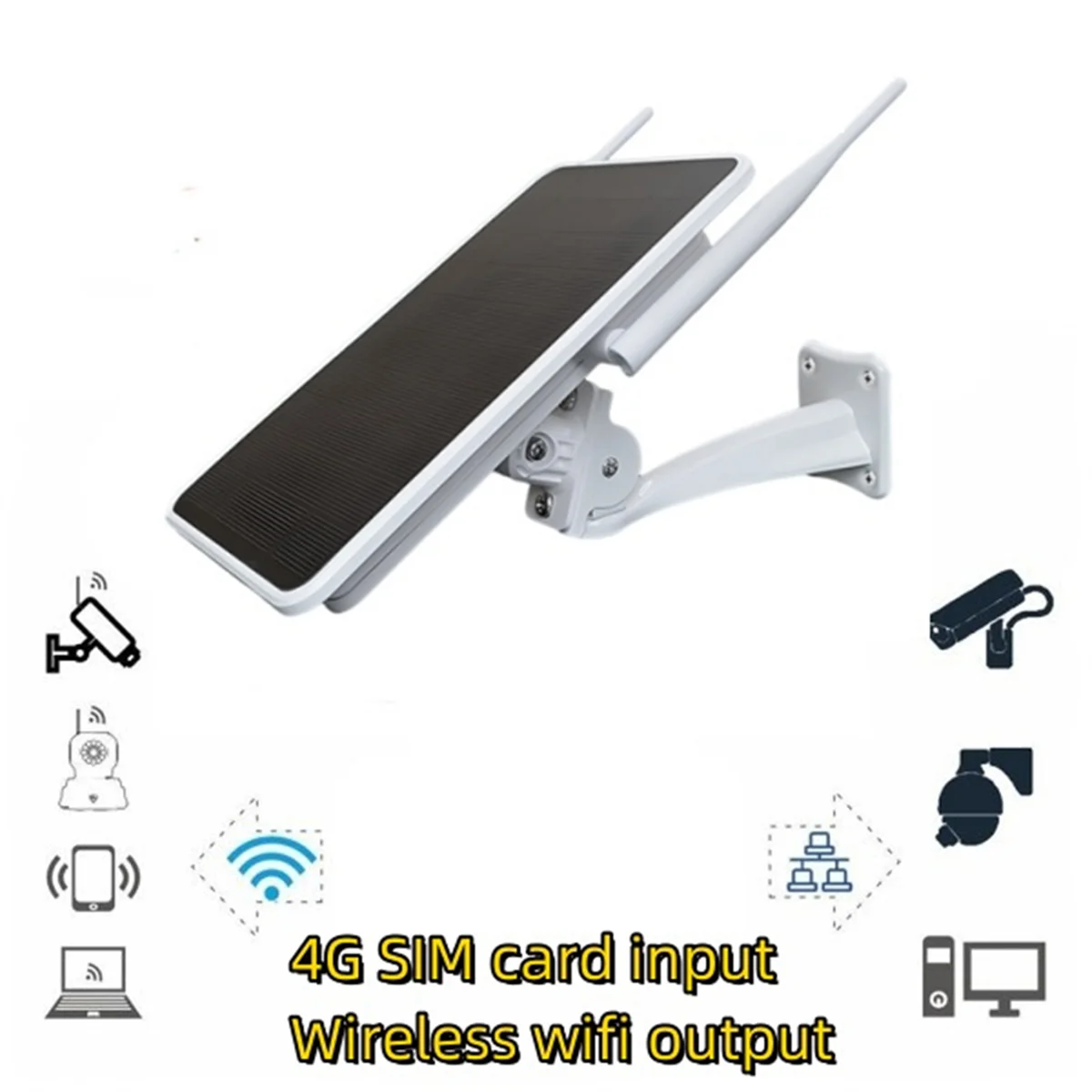 New 6W 4G Solar Router,WiFi Repeater,4G Router Solar Powered One Machine ,IP66 Waterproof
