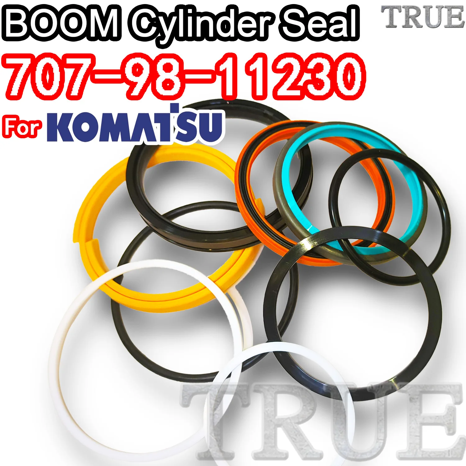 For KOMATSU 707-98-11230 PC08UU-1 BOOM 7079811230 Excavator Oil Seals Kit Repair Gasket Nitrile NBR Nok Washer Skf Service Dust