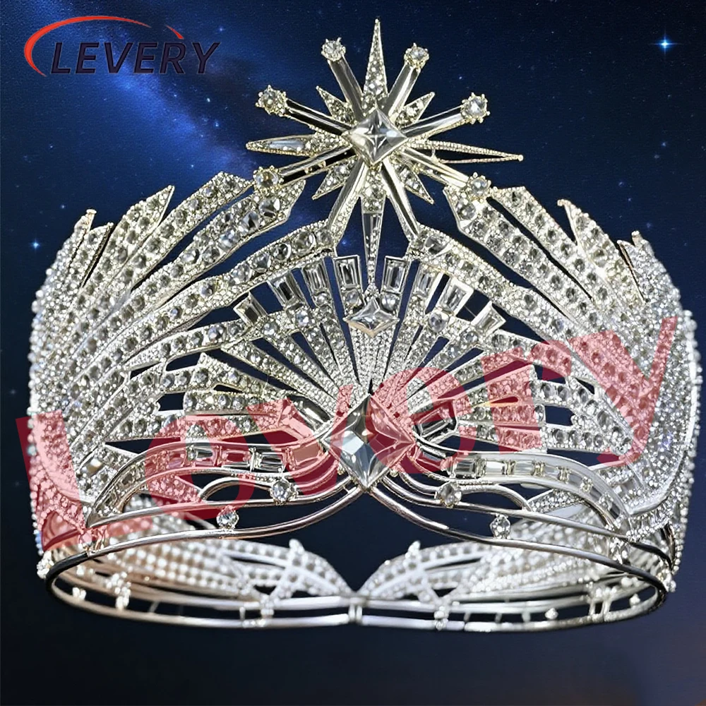 

Levery Women Crystal Wedding Tiara and Crowns for Girls Rhinestones Queen Headband Princess Hair Pageant Accessories