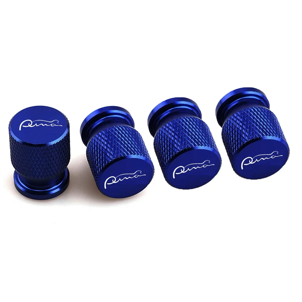 4pcs Car Wheel Tire Valve Caps Tyre Stem Covers Aluminum Alloy Airdust Waterproof for Ford PUMA car accessories