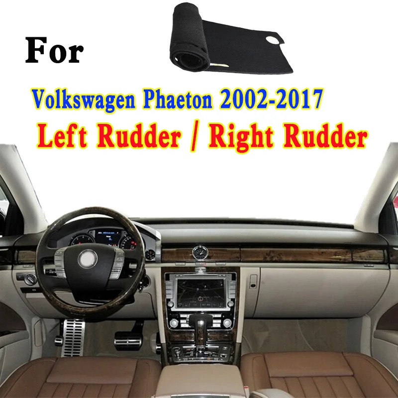 For Volkswagen Phaeton 3D1 3D2 3D3 3D4 3D6 3D7 3D8 Dashmat Dashboard Cover Instrument Panel Insulation Protective Pad Ornaments