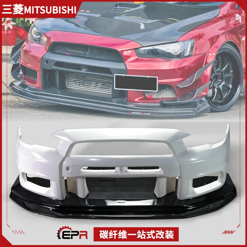 

Подходит для Mitsubishi Evolution 10-го поколения, широкий передний бампер Varis, модель головы и губы, передняя лопата, смола, большой surr