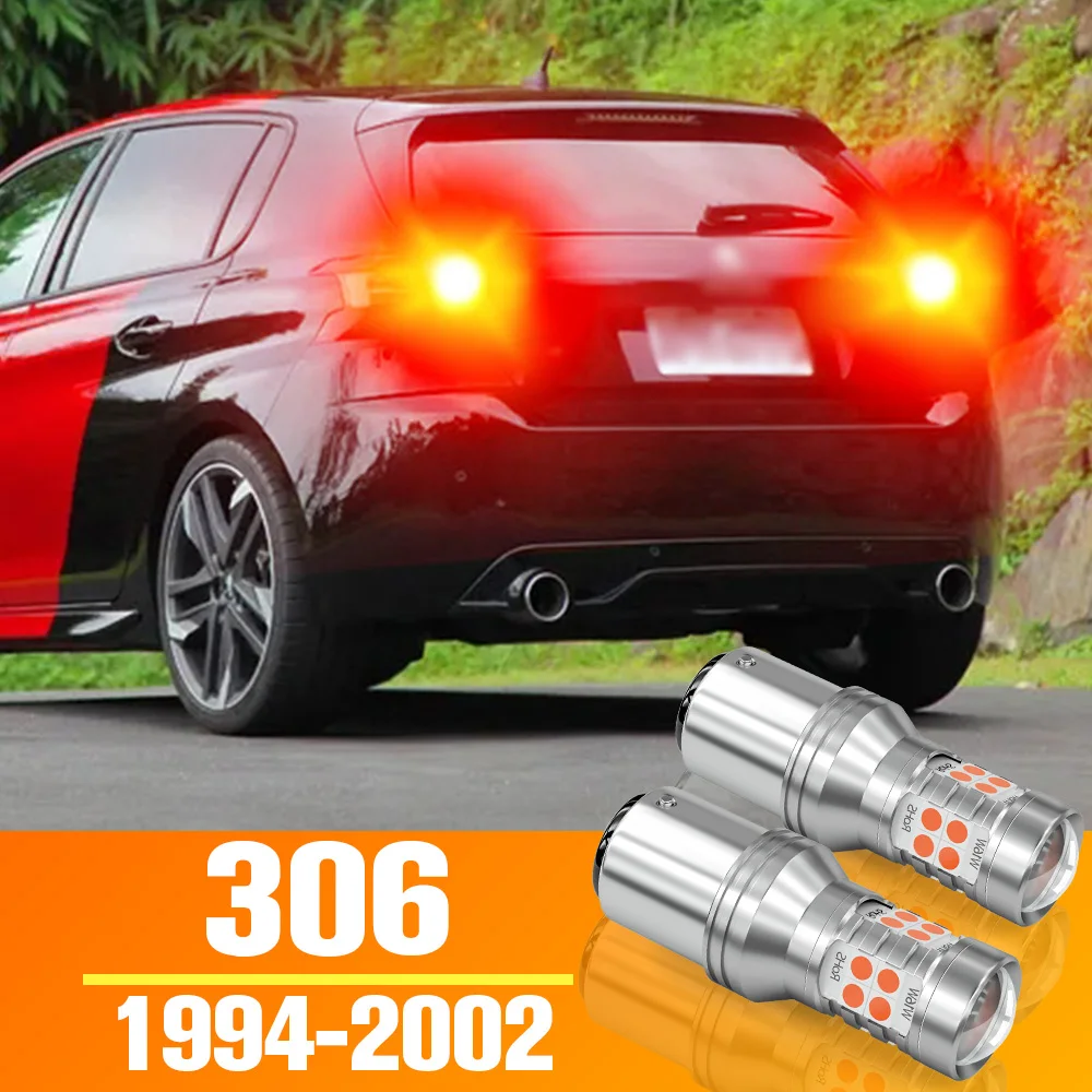 2pcs LED Brake Light For Peugeot 306 Accessories Bulb 1994 1995 1996 1997 1998 1999 2000 2001 2002