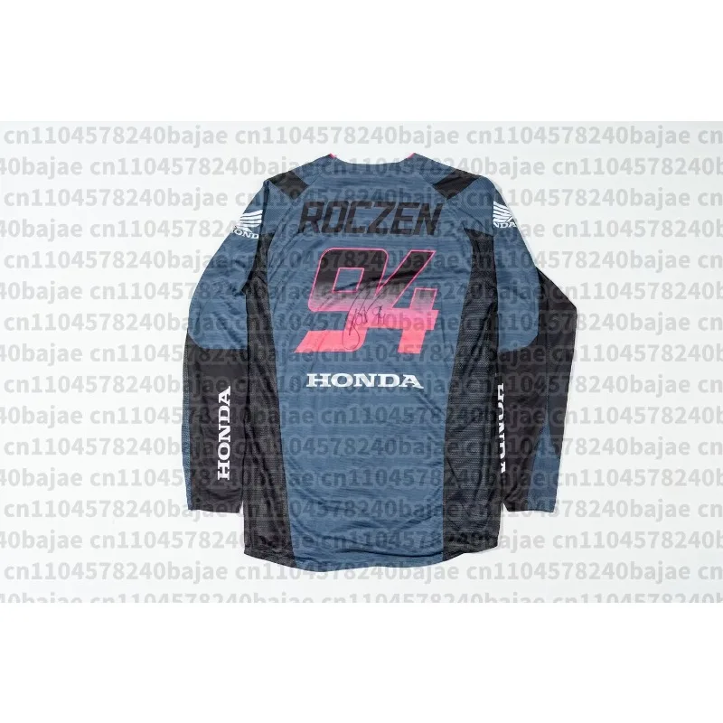 

2025 Summer Motocross Replica Ken Roczen 94 Honda Racing Team Reprint Jersey Loose Breathable 3D Printed Quick Dry long sleeve