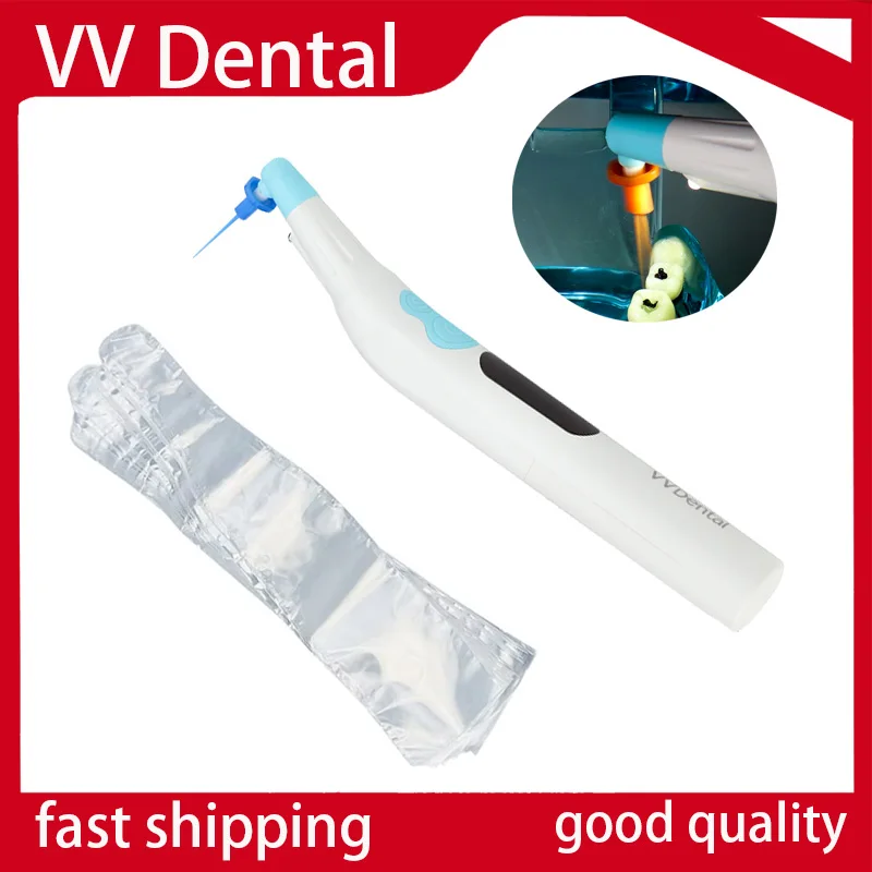 Dental Endo Activator Irrigator Endodontic Cleaning Tools with 30pcs Sonic Irrigator Activator Tips +50pcs Disposable Membrane