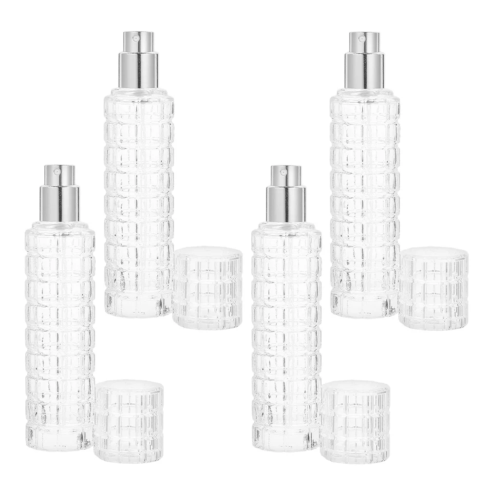 

4Pcs Crystal Glass Cocktail Spritzers Bar Atomizer Bottles Bitters Absinthe Mist Sprayers Vermouth Dispensers Refillable