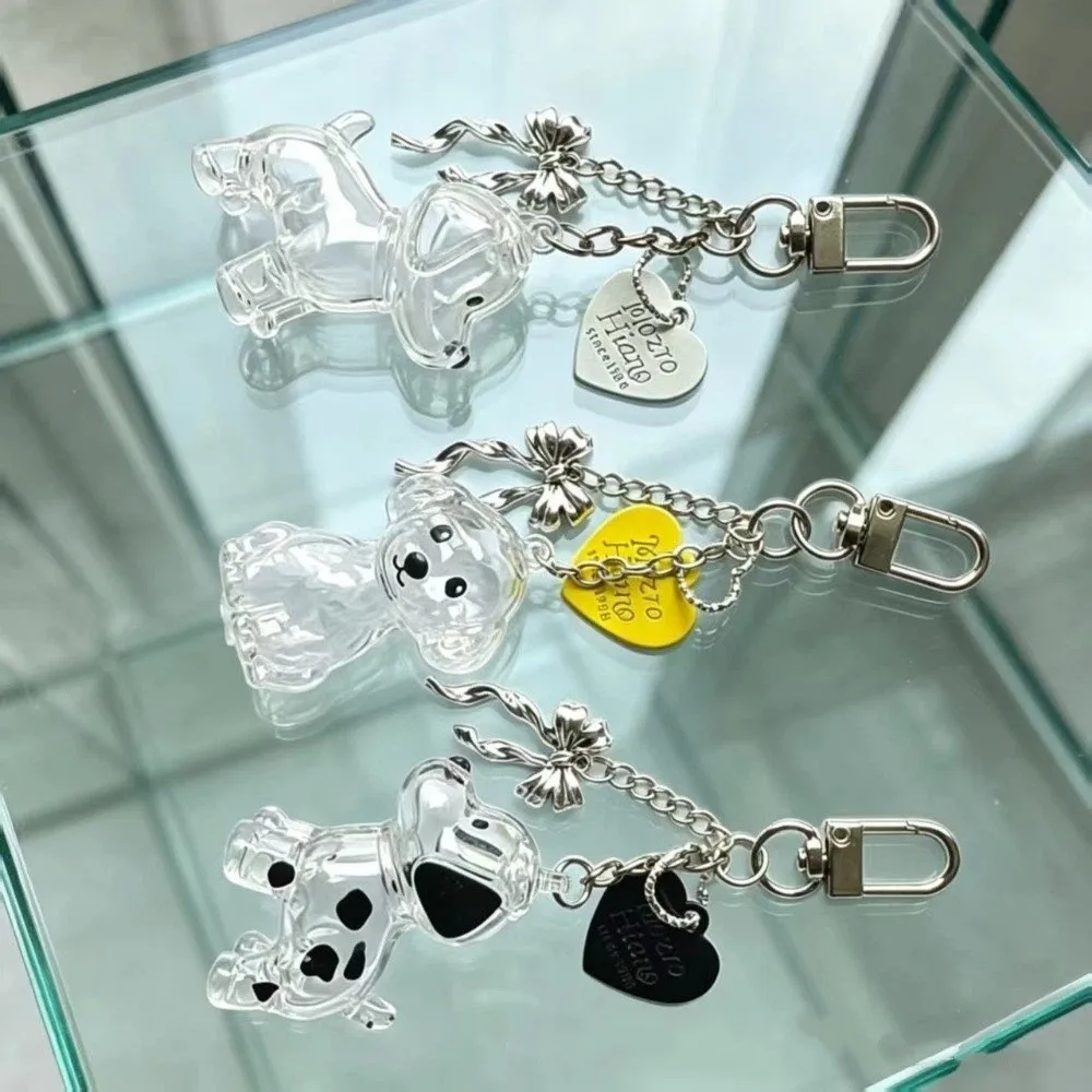 Transparent Dog Hair Storage Pendant Dog Shape Plastic Pet Hair Storage Box Handmade Dog Hair Keychain Pet Memorial Charm