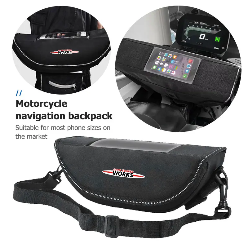 

Universal Motorcycle Luggage Backpack Navigation Phone Bag For MINI Cooper Works R56 F56 R53 R60 Clubman JCW Countryman