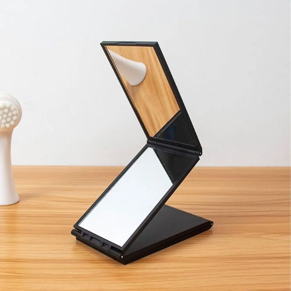 360-Degree Viewing Angle Multi Angle Folding Mirror Foldable Portable Trifold Mirror Handheld 4-Sided Folding Makeup Mirror