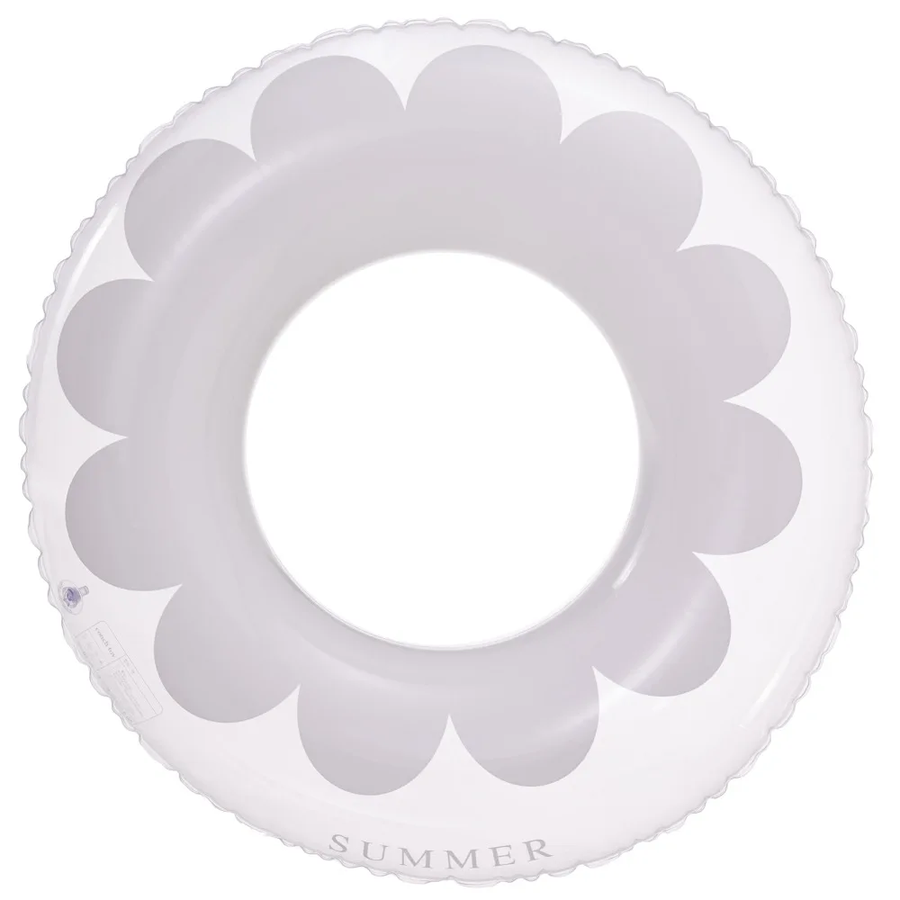 ins swimming ring adult thickened transparent flower anti-rollover water photo portable armpit ring