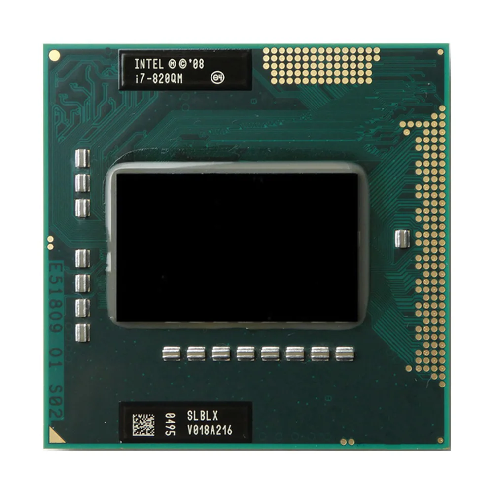 Core I7-820QM SLBLX 1.73GHz 8M Cache Quad-Core Eight-Thread I7 820QM Notebook CPU Laptop Processor 45W Socket G1 / rPGA988A