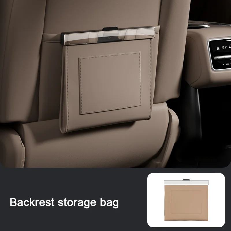 1 Stück Auto-Rücksitz-Aufbewahrungstasche, Universelle Auto-Rücksitz-Mülltasche, Hängende Aufbewahrungstasche, Rücksitz-Mülleimer, Gute Autoausstattung – Detail 8