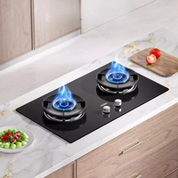 Haier natural gas stove household kitchen anti-dry burning double stove fire gas stove QGBE2