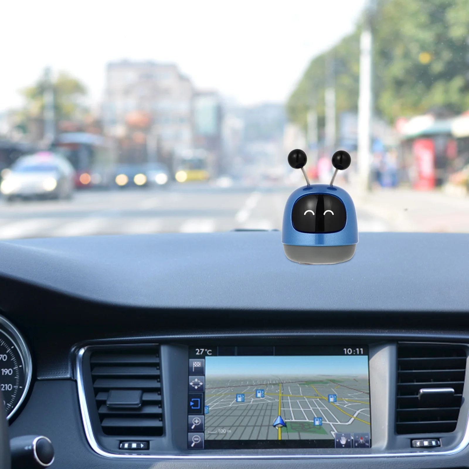

1Set Car Robot Air Freshener Ornament Small Size Shaking Tentacles Design Fast Install Adhesive Diffuser for Car Aromatherapy