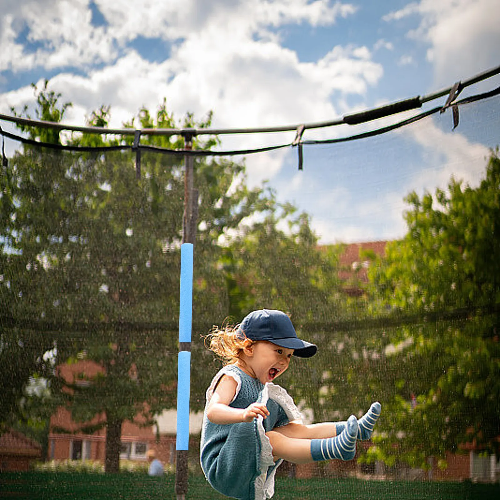 

12Pcs Trampoline Padding Foam Tubes Protective Pole Sleeves Anti-Collision Covers for Railing Replacement Trampoline Padding