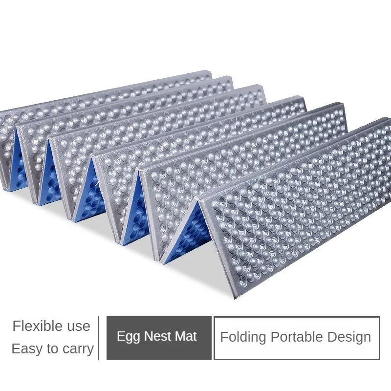 Outdoor camping tent sleeping mat Aluminum foil camping folding egg nest moisture mat thickened nap mat picnic floor mat