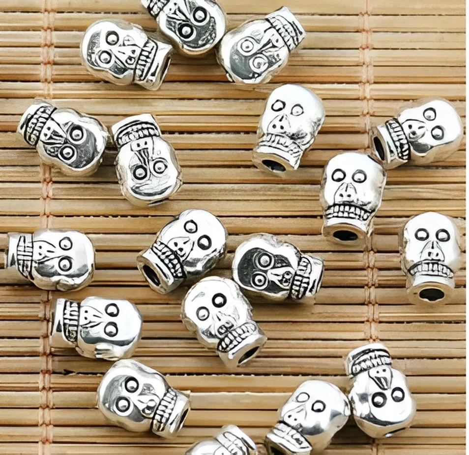 

20pcs 8.4*6mm ,hole 2.2mm Alloy matel tibetan silver 2sided spacer beads HWEF2440