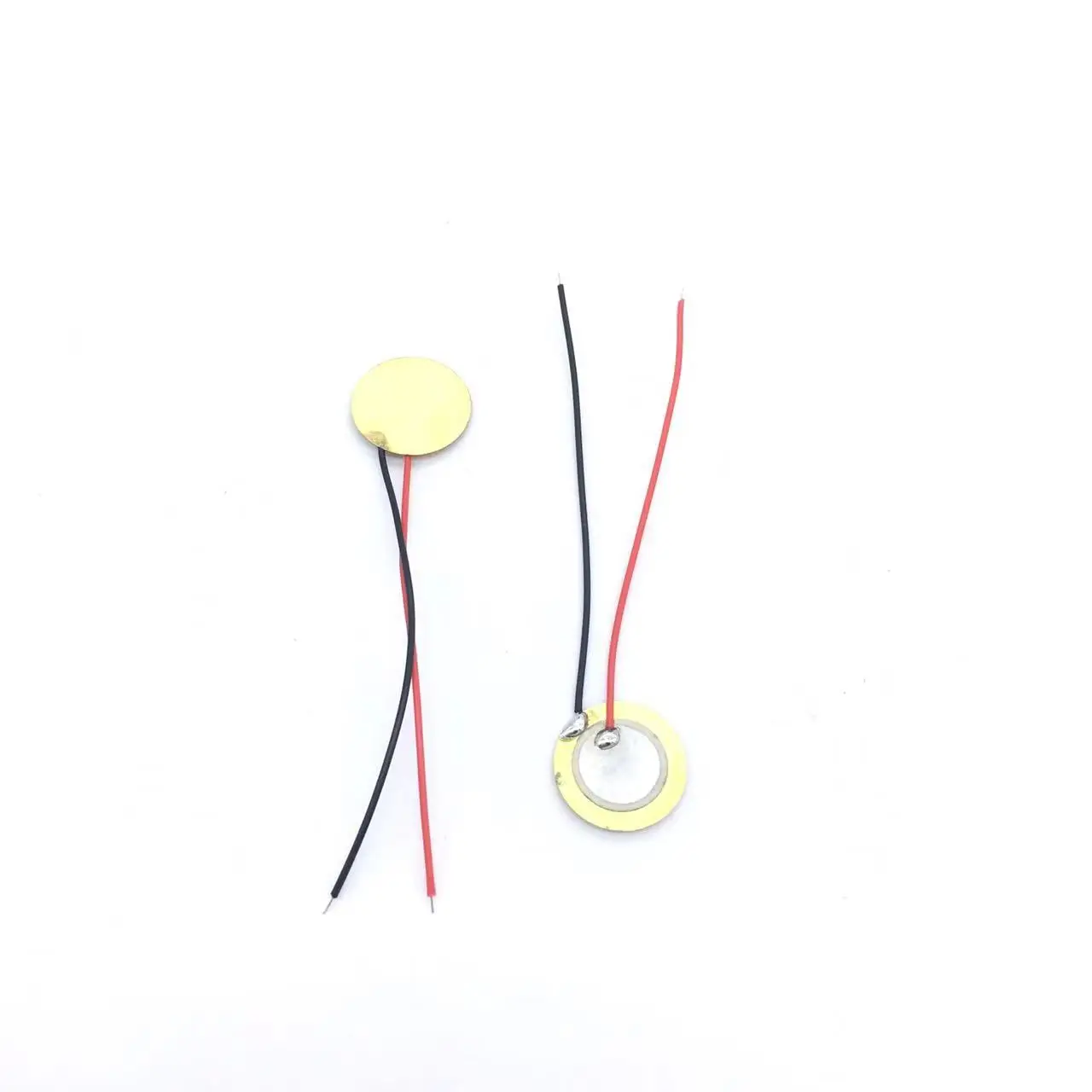 20Pcs Piezoelectric Piezo Ceramic Wafer Plate Dia 15mm For Buzzer Loudspeaker Sensor with Wire