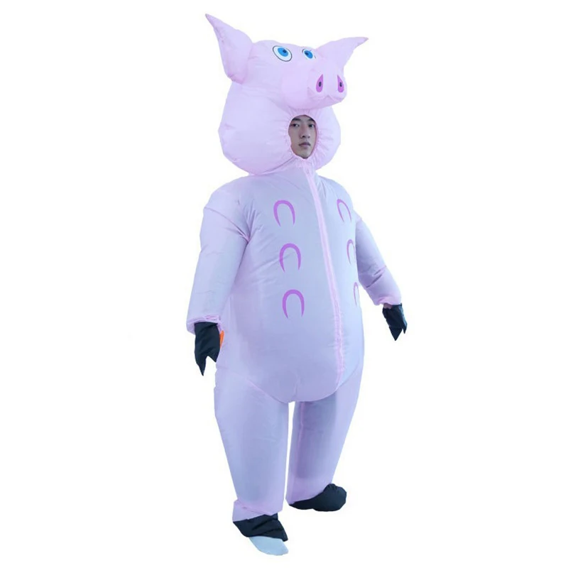 

Надувной костюм милой свиньи для сценических выступлений, реквизит для кукол, костюм для косплея, для развлечений родителей и детей на фестивалях и вечеринках