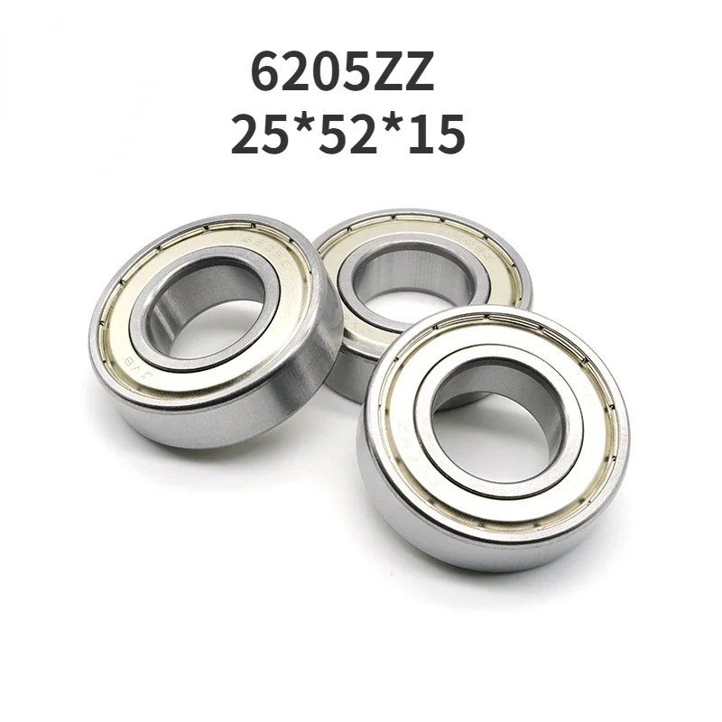 6205ZZ steel high-speed quiet deep groove ball bearing motorcycle special bearing 25*52*15